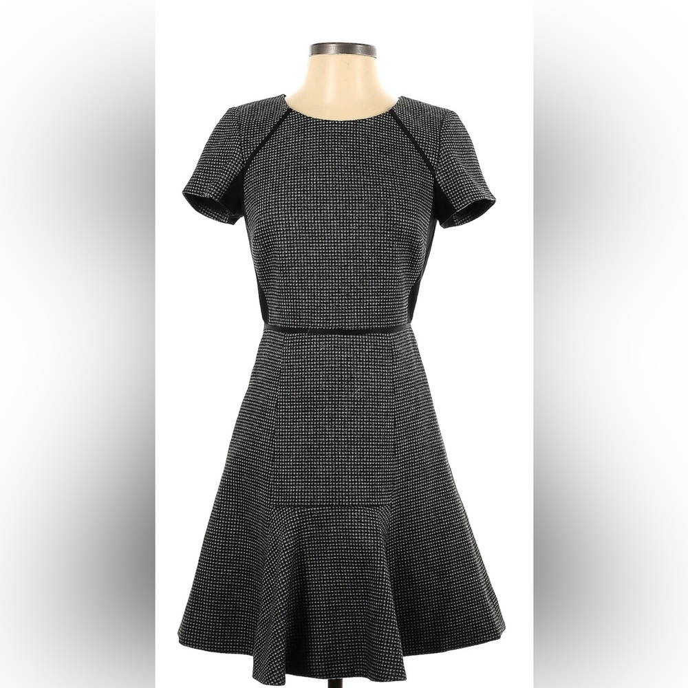 J Crew Checkered Flutter Dress
